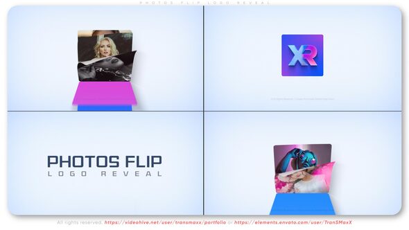 after effects flip thru logo reveal free download